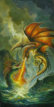 Dragon vs kraken