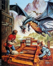 Dragon and catapult